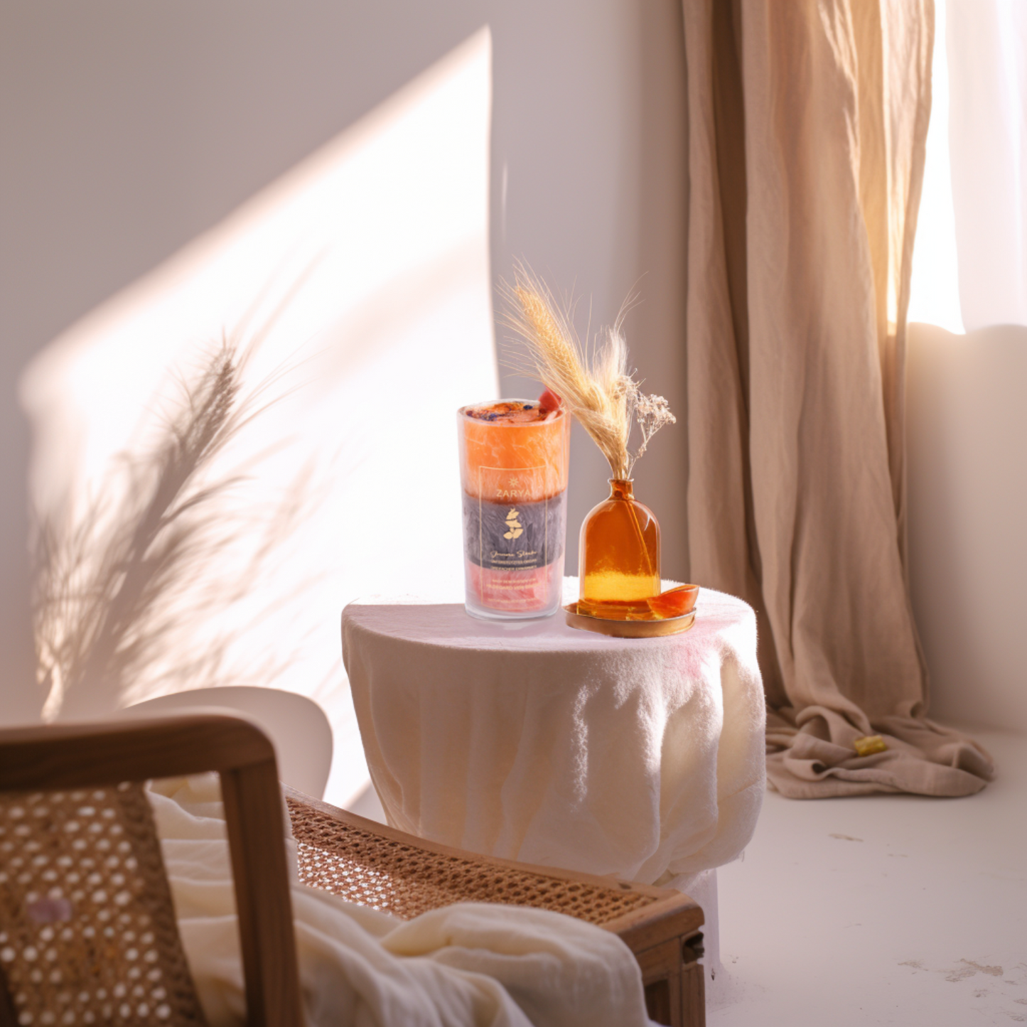 Heilkräuter Duftkerze "Innere Stärke" nach Hildegard von Bingen