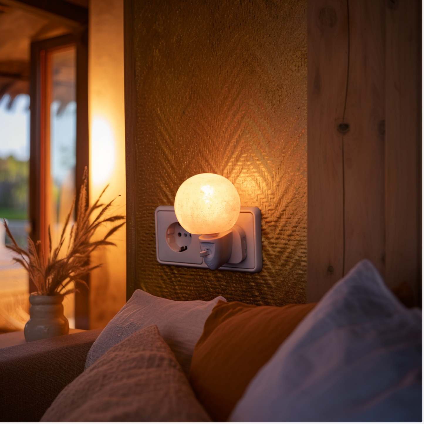 Nachtleuchte Salzstein “Luna”