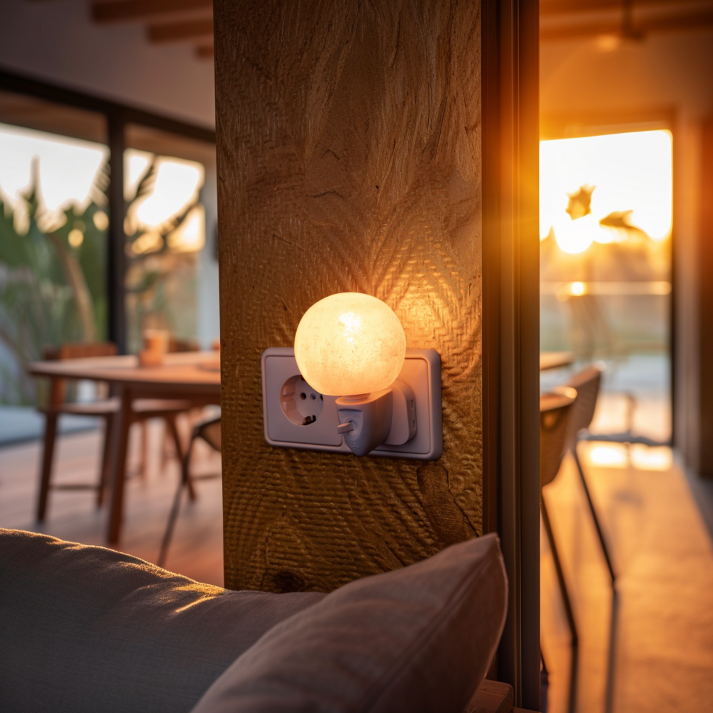 Nachtleuchte Salzstein “Luna”