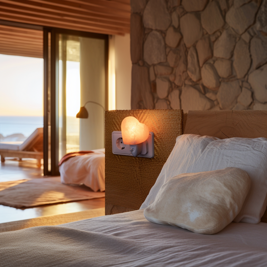 Nachtleuchte Salzstein “Herzöffner”