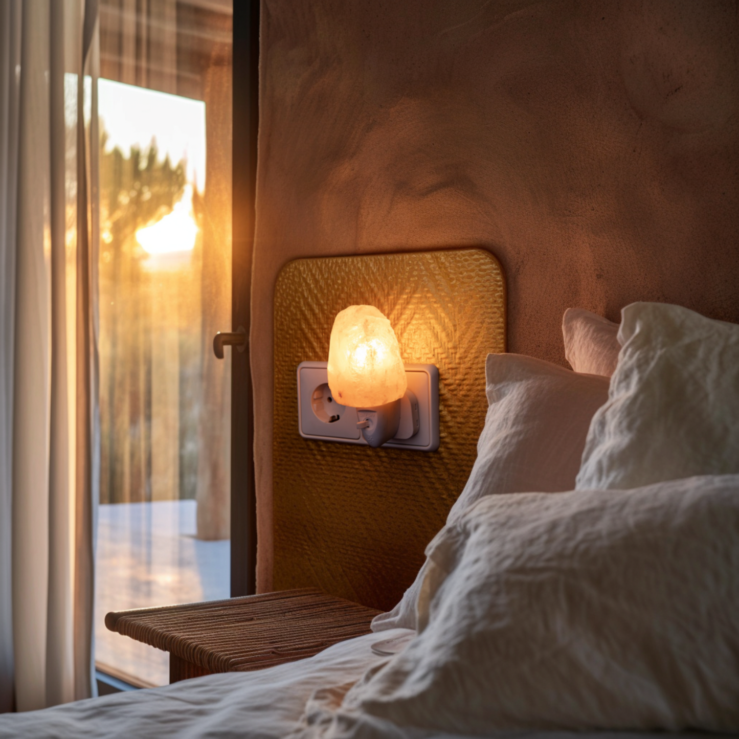 Nachtleuchte Salzstein “Naturstein”