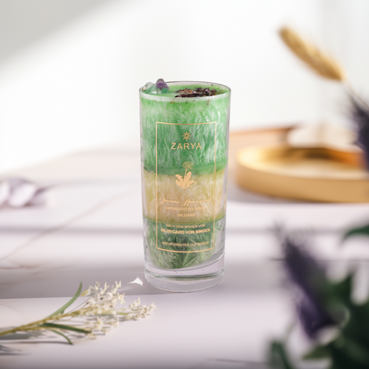 Heilkräuter Duftkerze "Innere Harmonie" nach Hildegard von Bingen