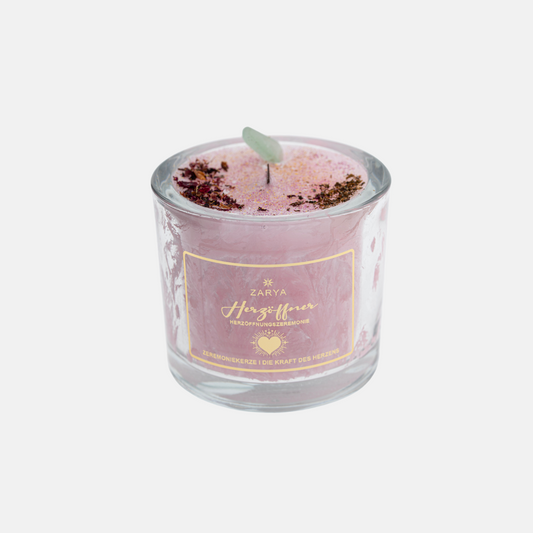 Zeremoniekerze “Herzöffner” mit Kakao